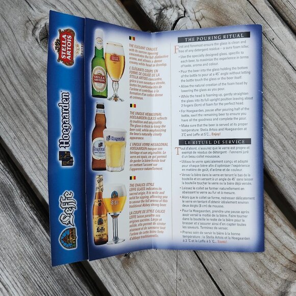 RARE The Belgian Beer Experience Gift Set BNIP with Bottles STELLA ARTOIS LEFFE - Picture 8 of 12